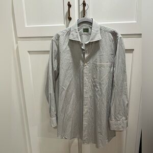 Sid Mashburn gingham long sleeve button up medium ENC